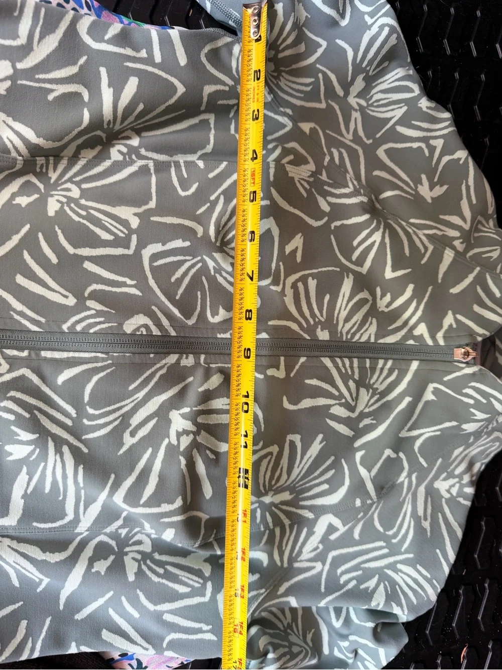 “SET” Athleta Sage & Mint Floral Zip Jacket & Delancey Moto Leggings Medium